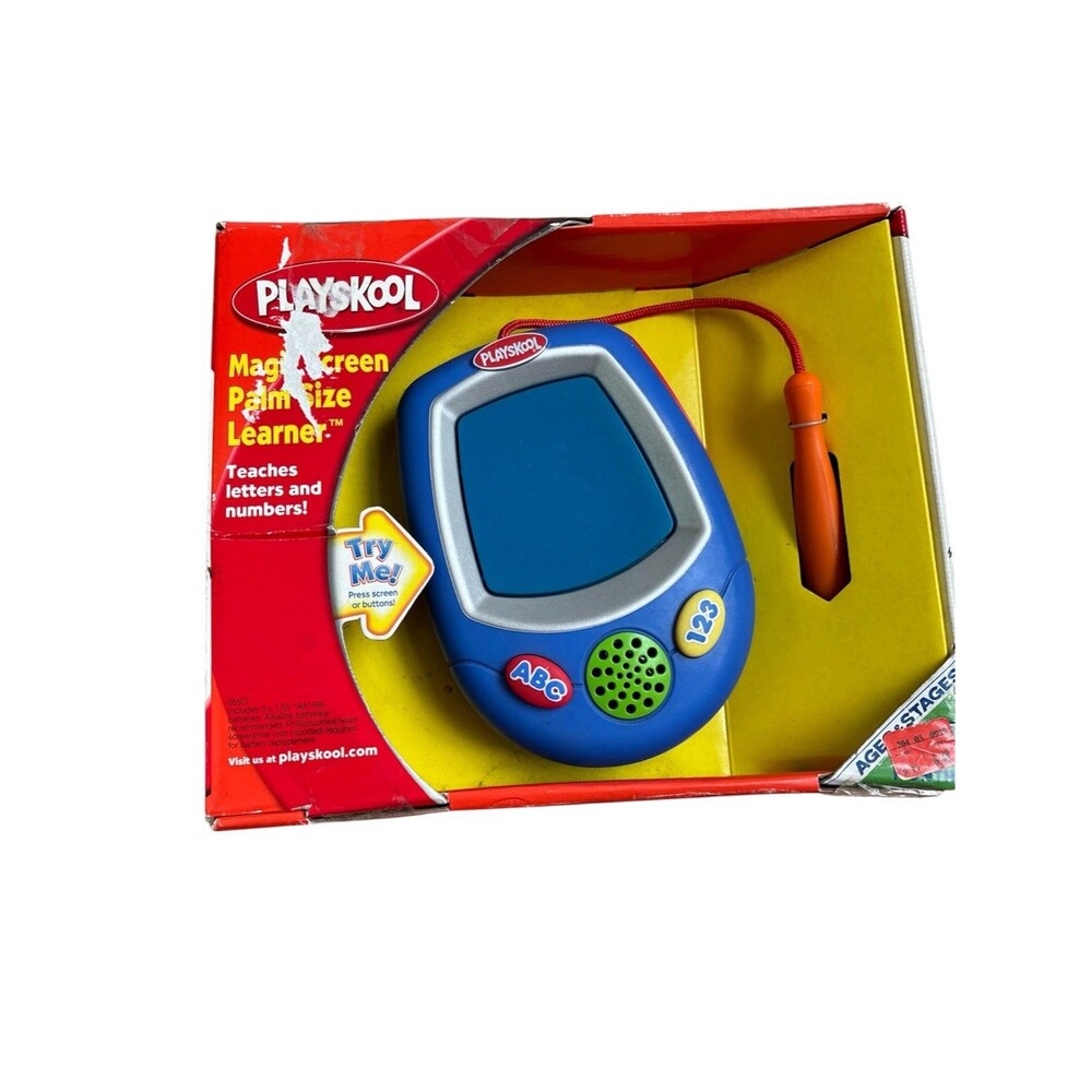 Playskool Magic Screen Palm Size Learner New Old Stock 2003 Toddler ABC 123 VTG